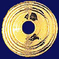 Set Of 12 Brass Period Washers 1"