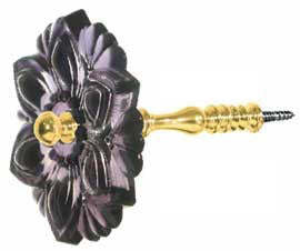 Pressed Glass Curtain Tieback Amethyst