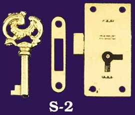 Large Surface Mounted Lock with Key