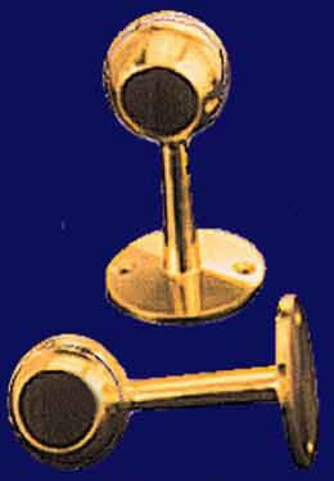 1" Diameter Brass Curtain Rod End