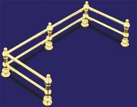 Double Brass Bar Gallery Center Joining Post