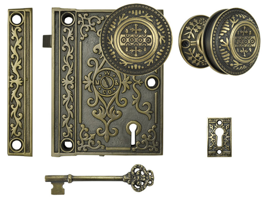 Decorative Surface Mounted Interior Locking Door Set