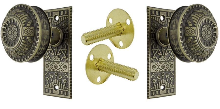 Windsor Pattern Small Door Plate Dummy Set