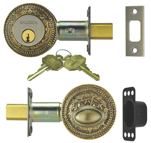 Victorian Windsor Pattern Entry Dead Bolt & Cover