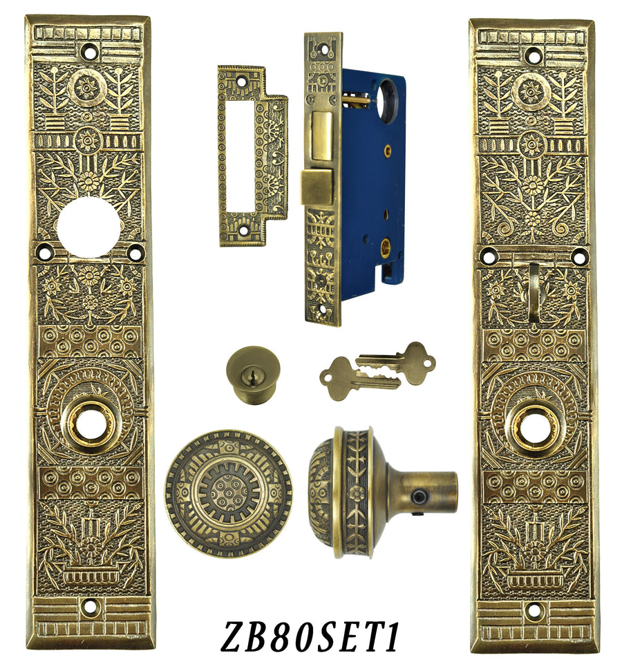 Victorian Windsor Pattern Single Entry Door Set