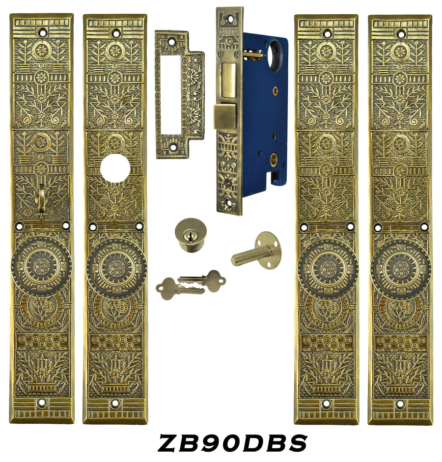 Victorian Windsor Pattern Entry Double Door Set