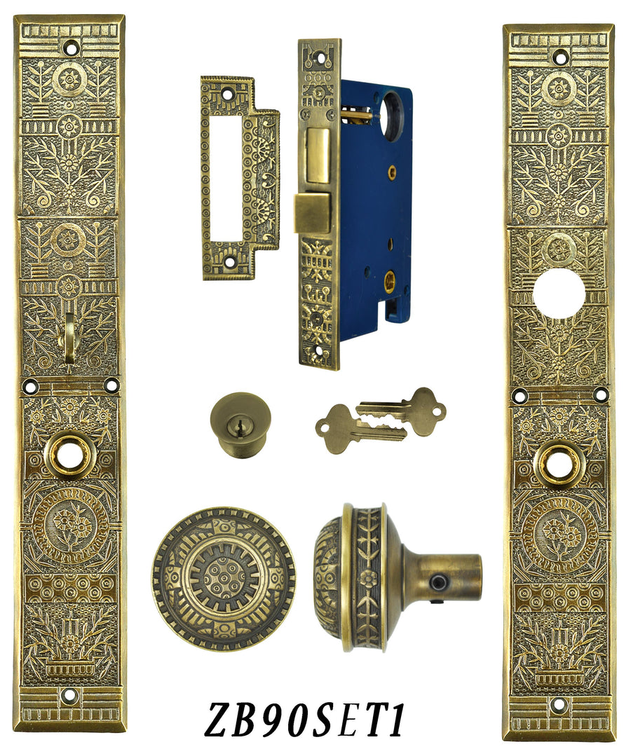 Victorian Windsor Pattern Single Entry Door Set