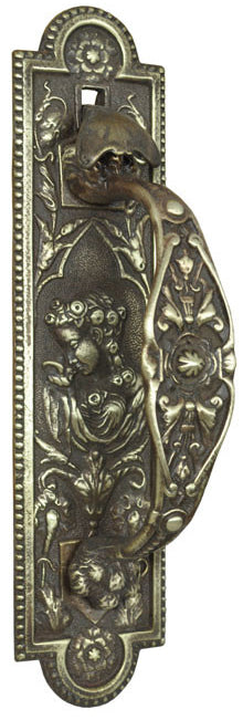 Door Rare Victorian Lady Thumblatch By R&E Circa 1870