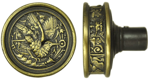Doorknob Recreated Hummingbird Entrance Door Knob Circa 1870