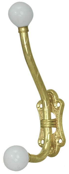 Single Brass plated Hook Porcelain Ball Tips