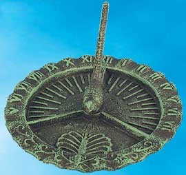 Victorian Style Iron Bird Sundial