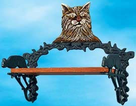 Cast Iron Cat Small Shelf