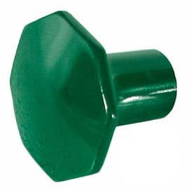 Art Deco Bakelite Green Octagon 1" Knob