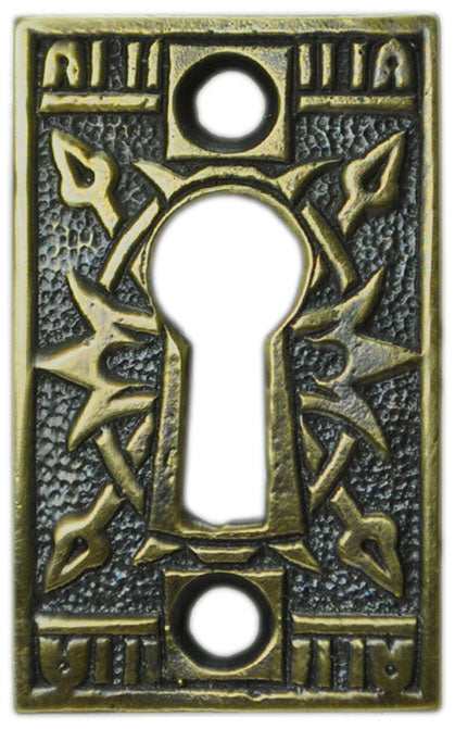 Lost Wax Cast Eastlake Style Keyhole (ZL-10)