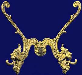 Antique Recreated Dramatic Double Hook