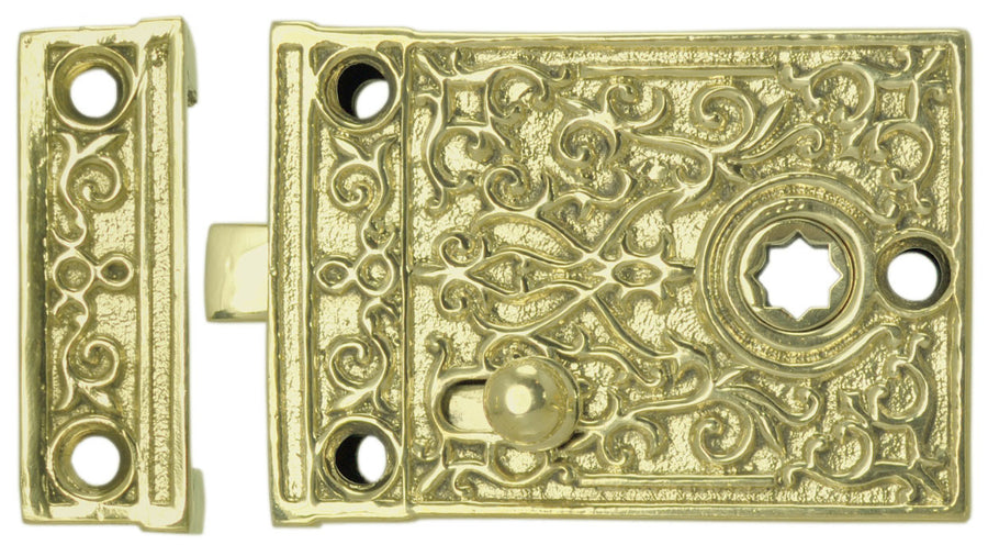 Recreated Mallory & Wheeler Privacy Rim Lock 2 5/8" Backset (ZLW-162F)