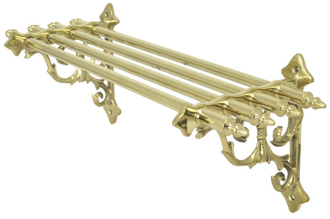 Ornate Victorian Bathroom Towel Shelf 19" Long