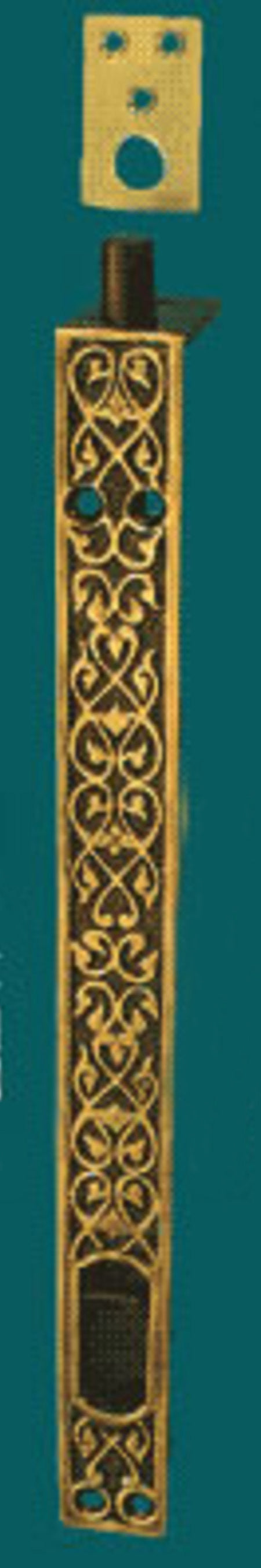 Victorian Scroll Pattern Flush Mount Deadbolt