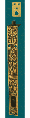 Eastlake Flower Pattern Flush Mount Deadbolt