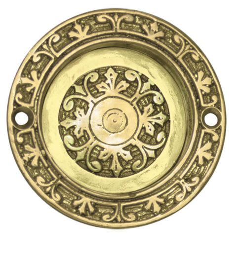 Victorian Round Recessed Pocket Door Handle