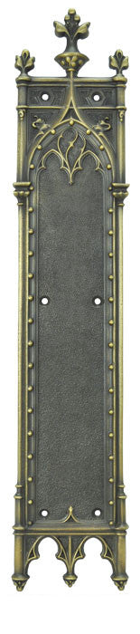 Victorian Amiens Gothic Door Pushplate 18 5/8" Tall