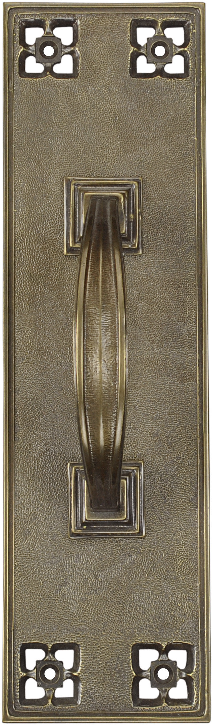 Arts & Crafts Pull Handle Door Plate