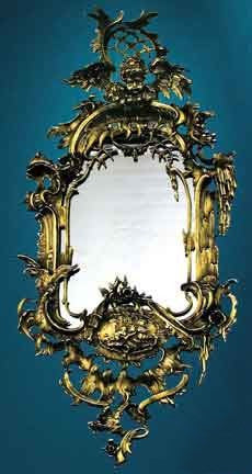 Louis Style Bronze Mirror