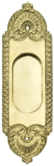 Victorian Recessed Pocket Door Handle No Keyhole