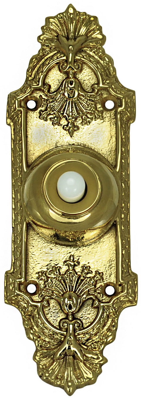 Recreated Victorian Fan & Scroll Doorbell Push