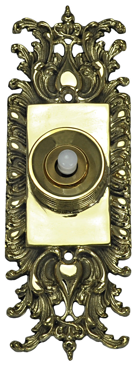 Ornate Victorian Rococo Doorbell Push Button (ZLW-67BL)
