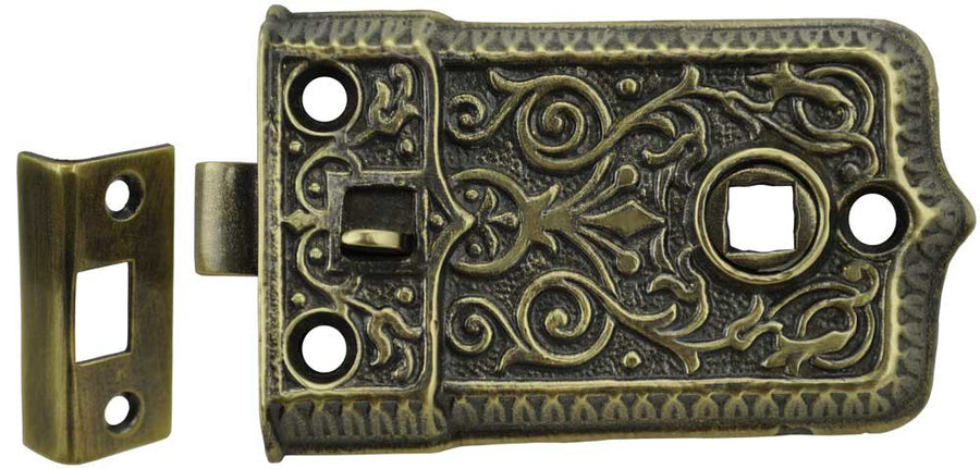 Recreated Screen Door Lock Set 2 1/2" Backset