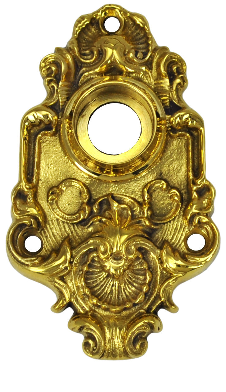 Victorian Scallop Design Doorknob Rose