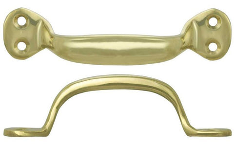 Offset Brass File Handle or Window Sash Lift 4 7/8" Boring