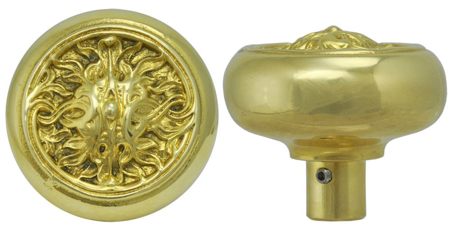 Victorian Scroll Design Cast Single Doorknob
