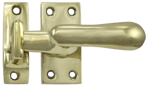 French Door Bolt - Vintage Design Window Casement Latch or Door Latch with Surface Strikeplate