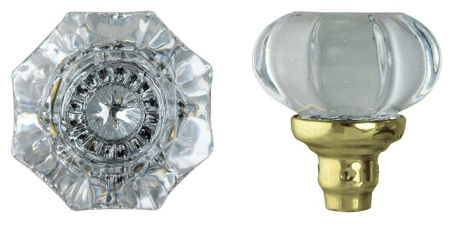 Victorian Lead Crystal Glass Door Knob Recreated