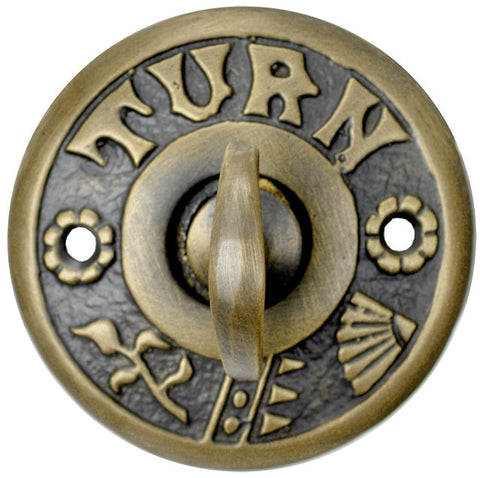 Recreated Mechanical Twist Doorbell Operator 10" Steel Shaft
