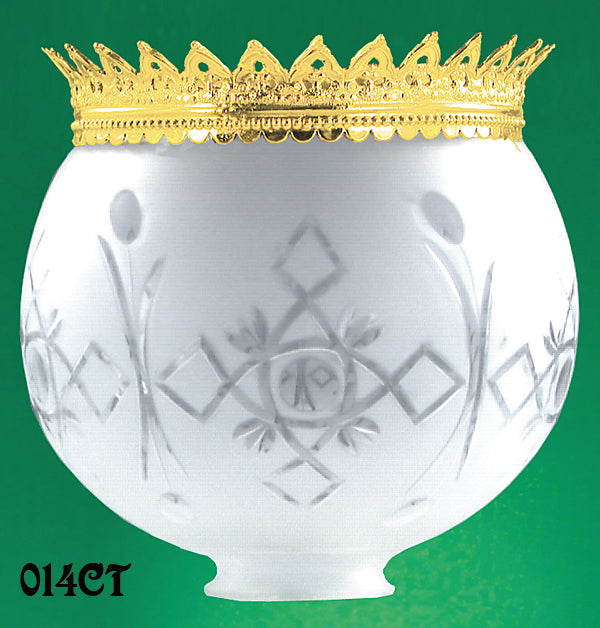 Brass Crown For 7" Ball Shade