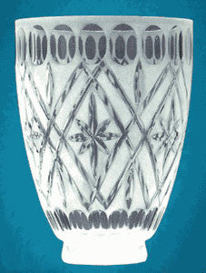 Handcut Crystal Shade 2 1/4" Fitter