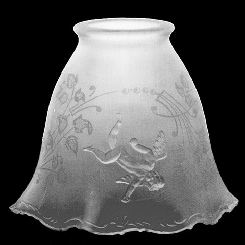 Cupid Design Glass Electric Shade 2 1/4" Fitter