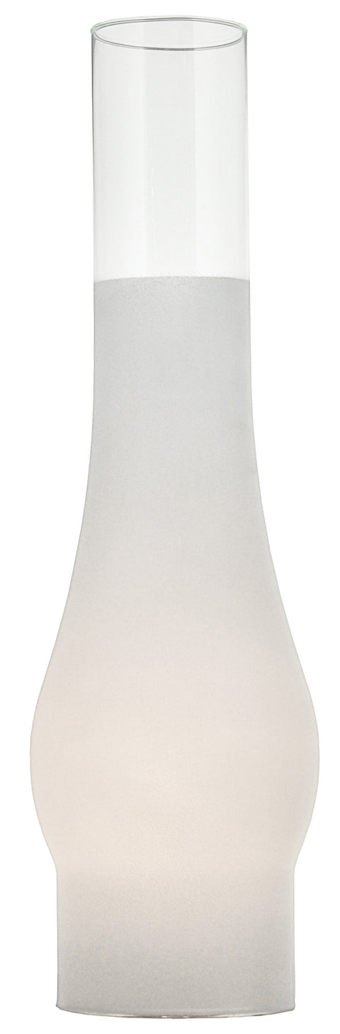 12 Inch Frosted Glass Chimney Shade 3 Inch Fitter Size