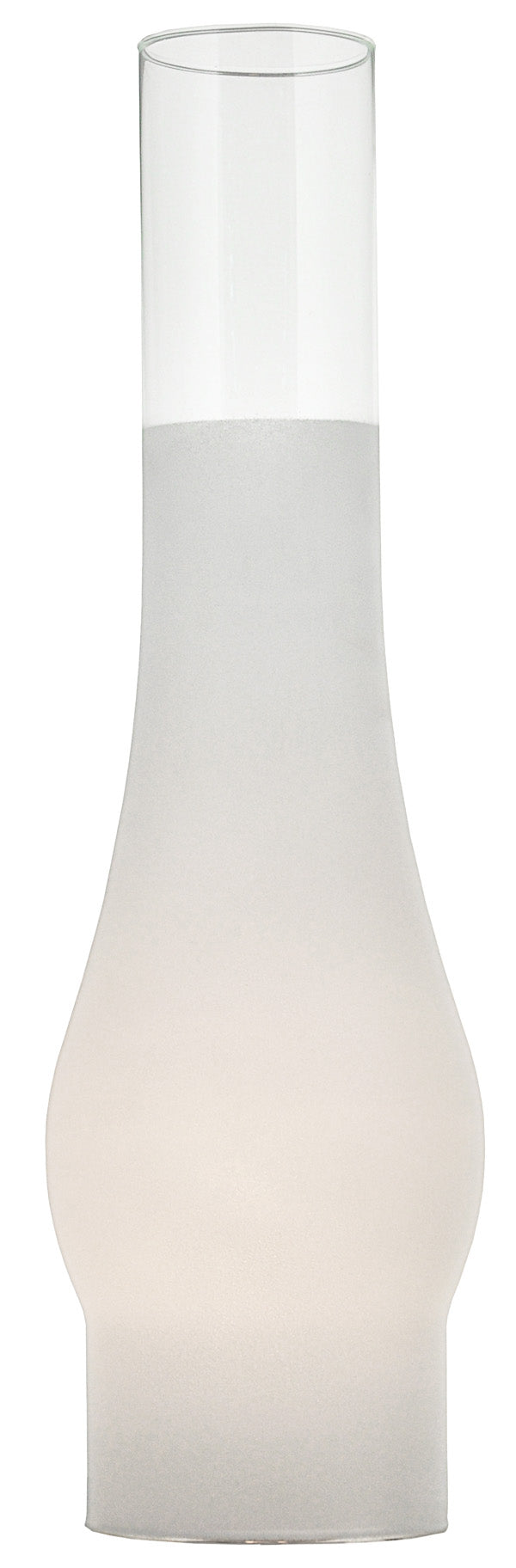 12 Inch Frosted Glass Chimney Shade 3 Inch Fitter Size