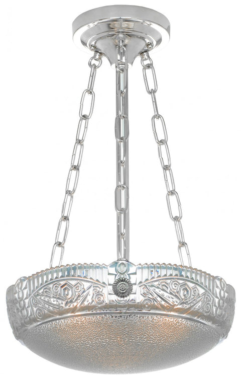 Art Deco Chain Bowl Fixture & Shade (258-CHN)