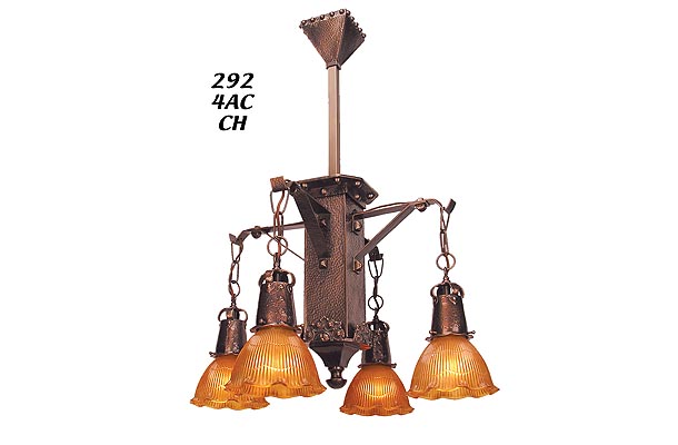 J Morgan 4 Light Chandelier 2 1/4" Fitter (292-4AC-CH) — view 2