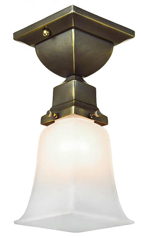 Mission Style Flush Mount Very Close Ceiling Light