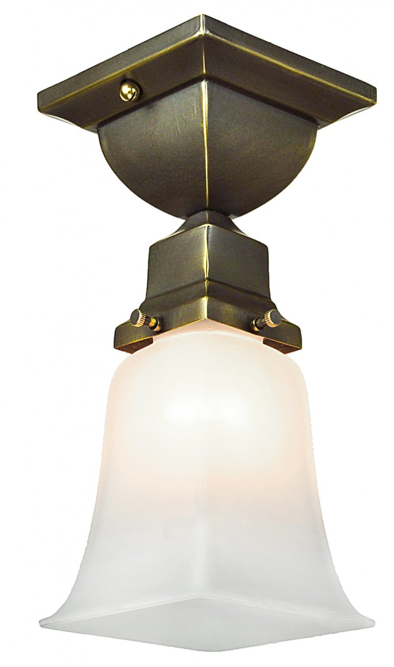 Mission Style Flush Mount Very Close Ceiling Light