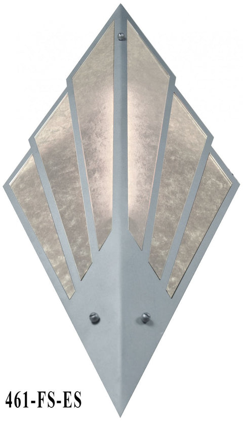 Art Deco Sconce with Mica and Aluminum Frame (461-ES)