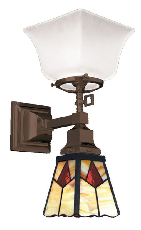 Transitional Mission Gas & Electric Sconce