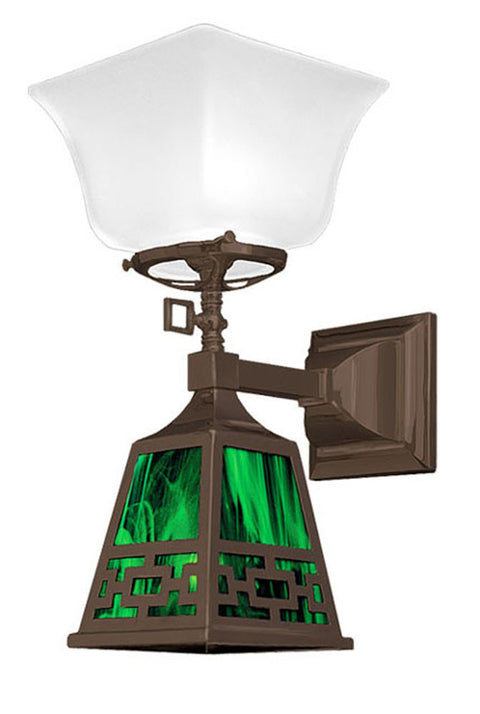 Transitional Mission Sconce Chain Design Shade