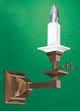Mission Candle Wall Sconce Light